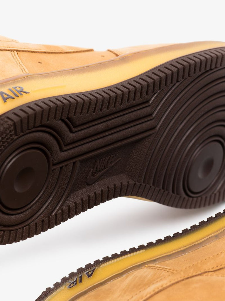 Brown Air Force 1 Low Top Retro Sneakers