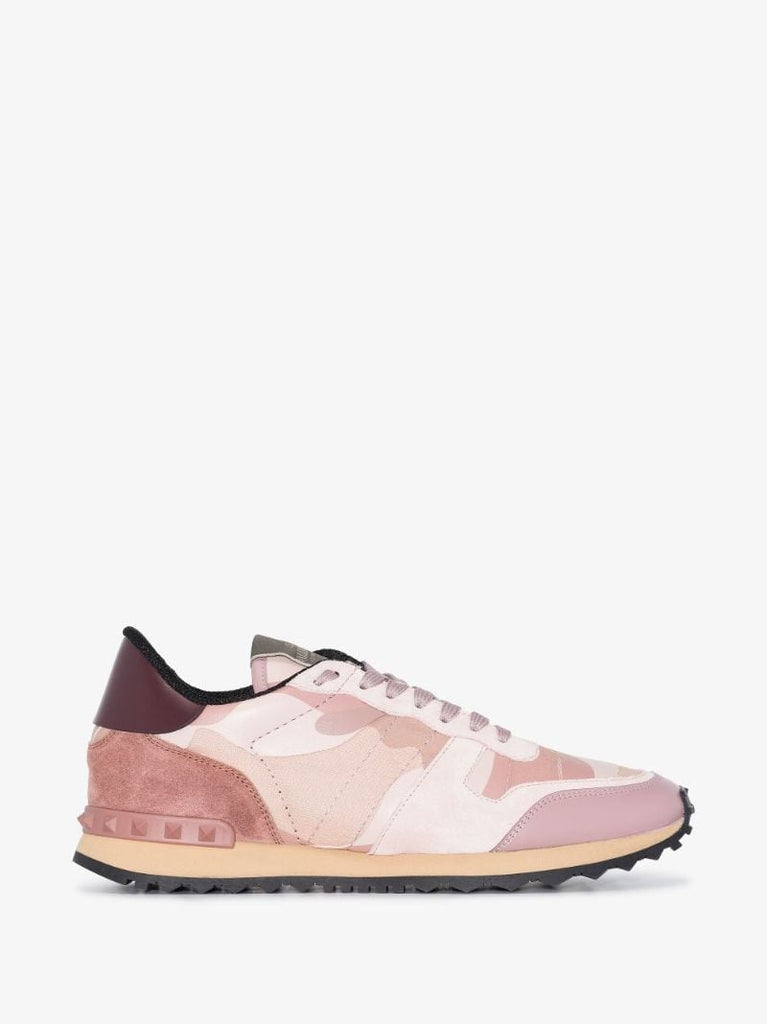 Pink Rockrunner Camouflage Low Top Sneakers