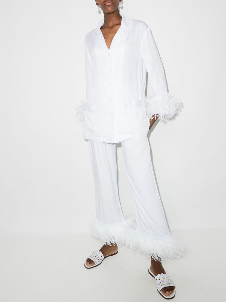 Feather Trim Pyjamas