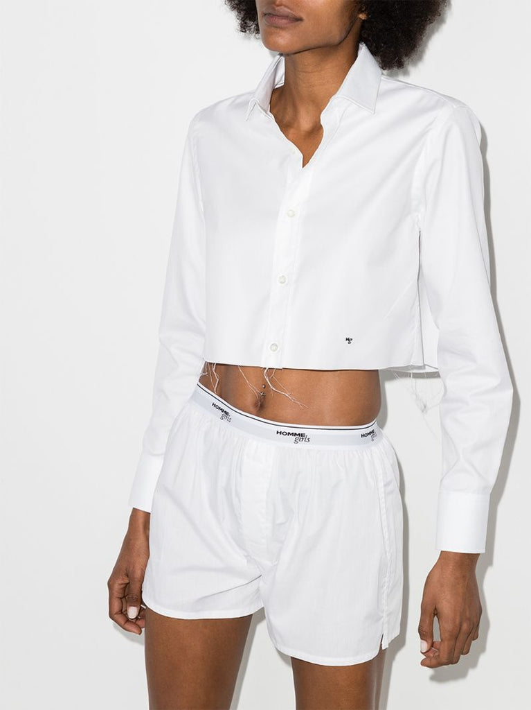 Cropped Cotton Shirt