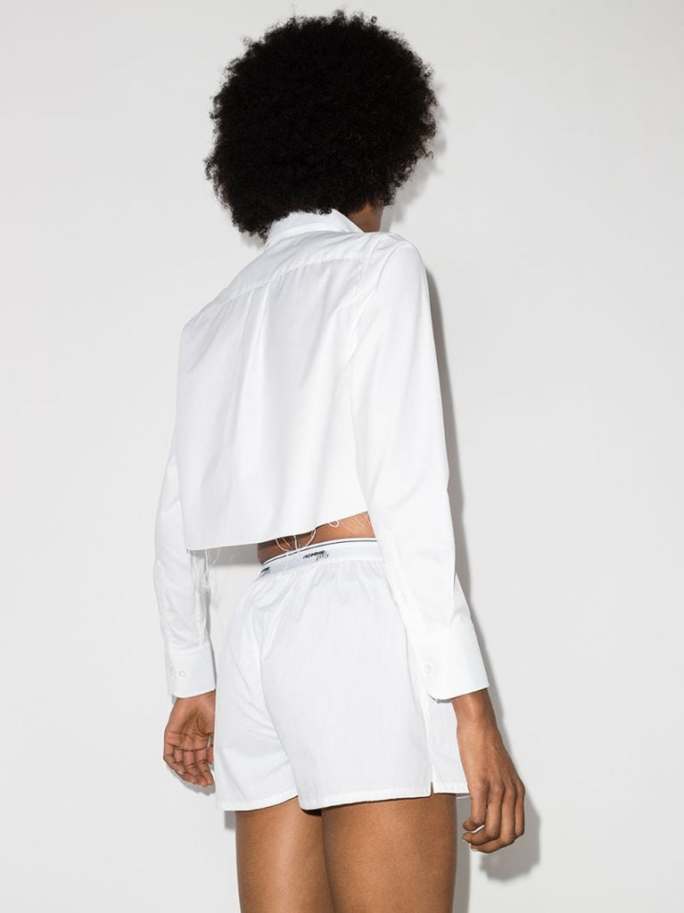 Cropped Cotton Shirt