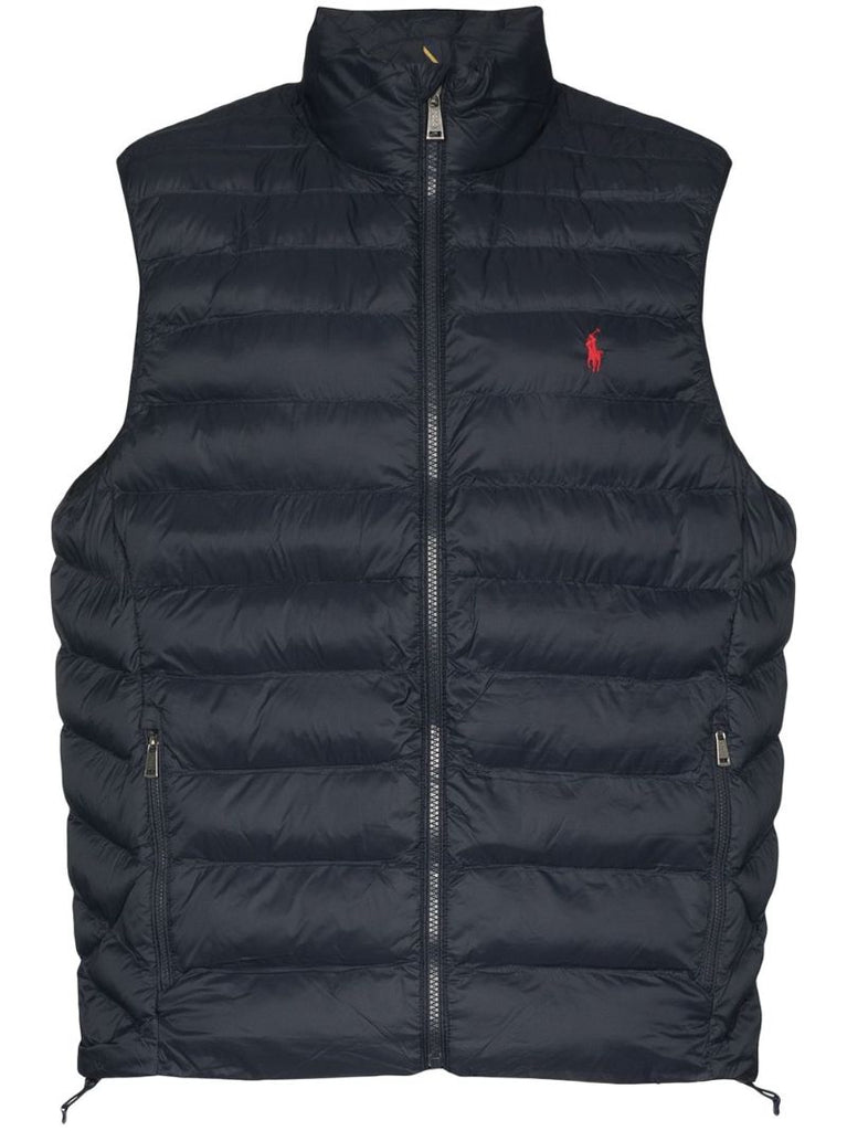 Blue Polo Pony Quilted Vest