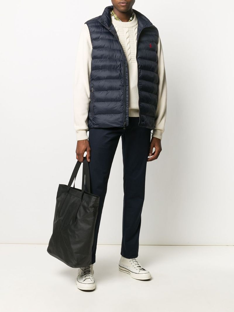 Blue Polo Pony Quilted Vest