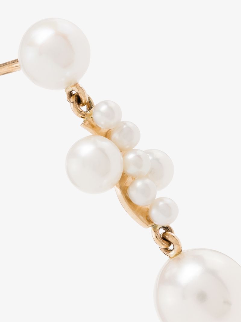14k Yellow Gold Petite Ocean Perle Pearl Earring