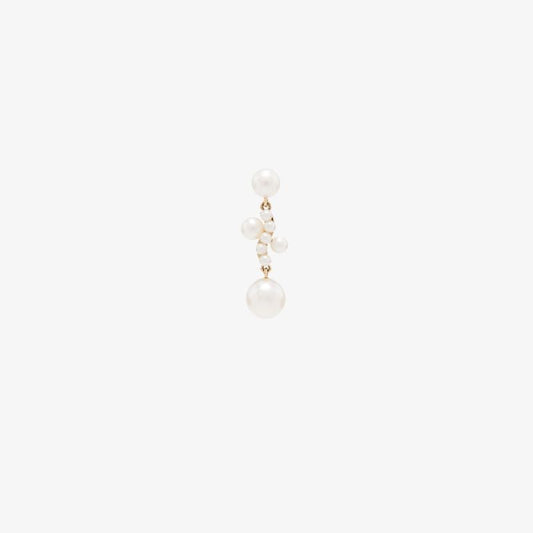 14k Yellow Gold Petite Ocean Perle Pearl Earring
