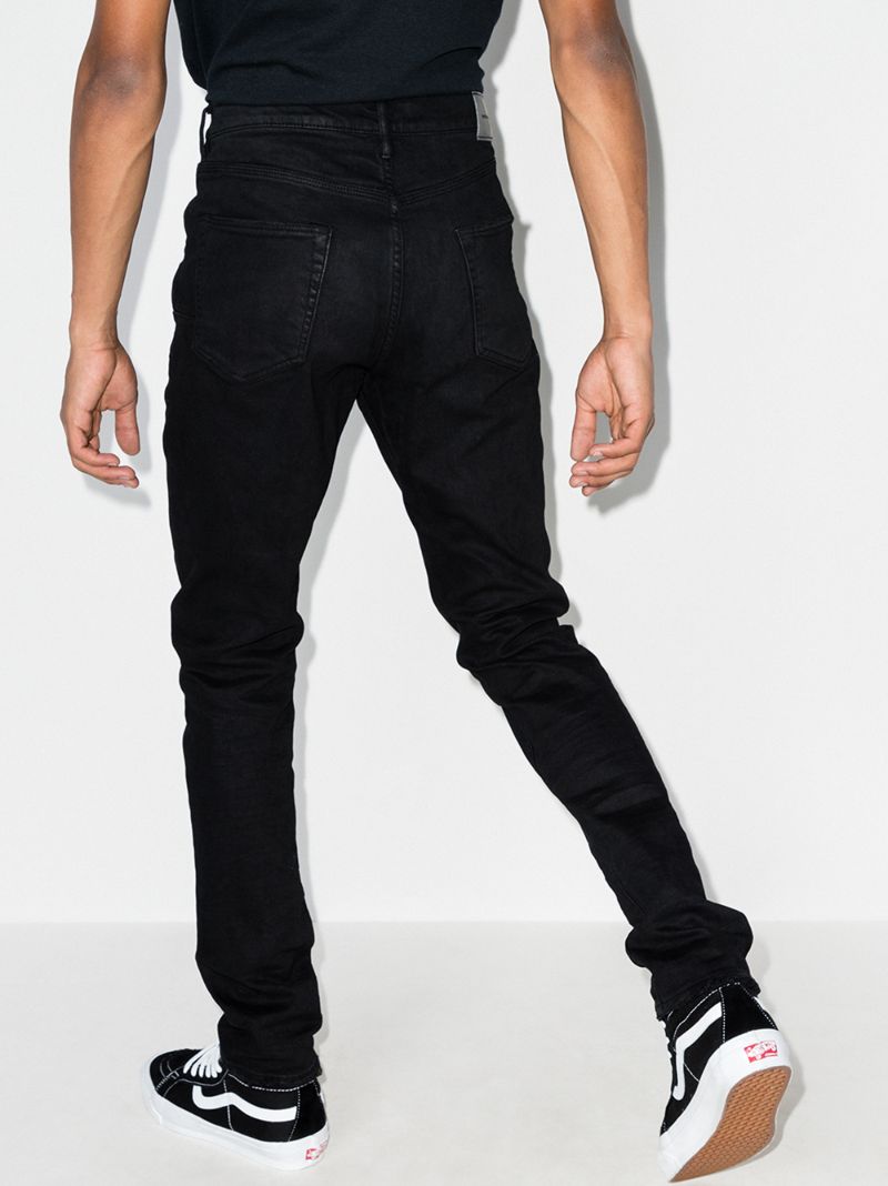 P002 Raw Hem Slim Fit Jeans