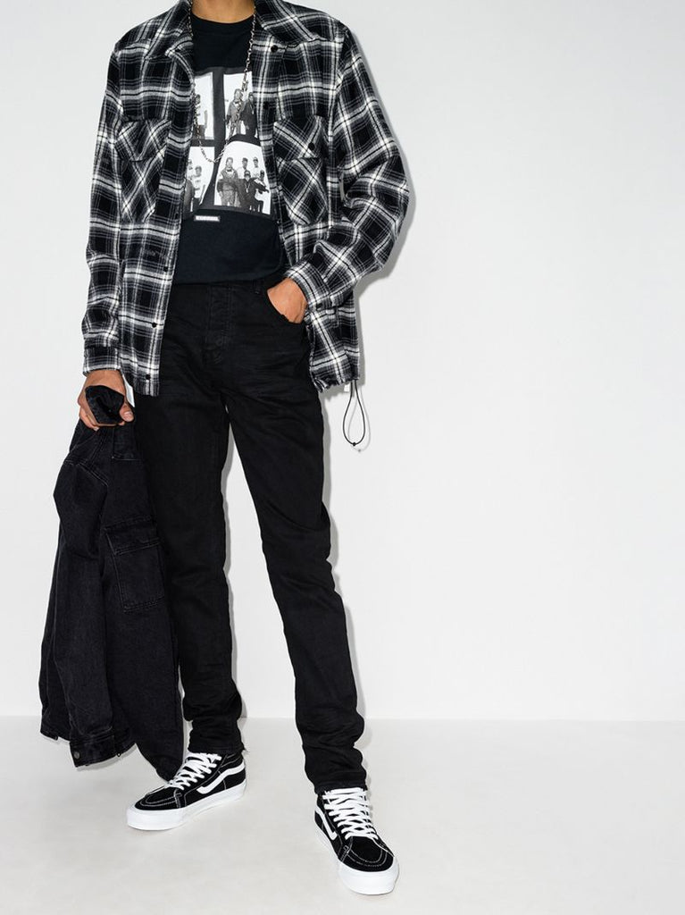 P002 Raw Hem Slim Fit Jeans