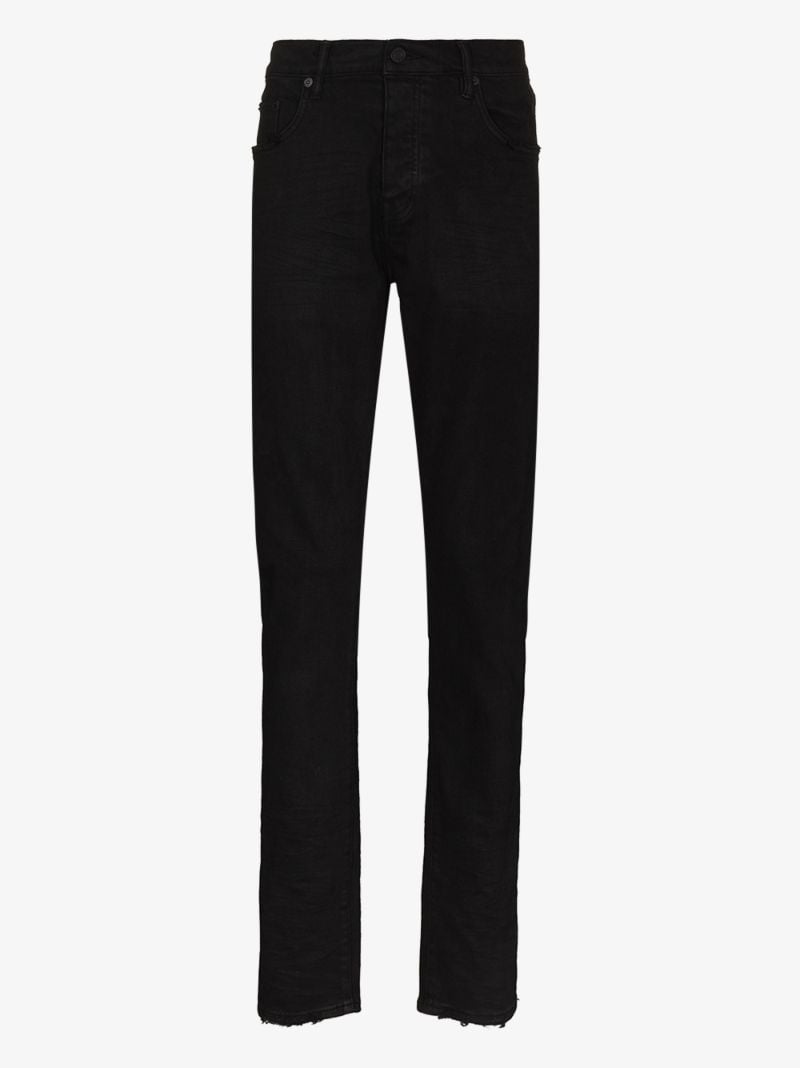 P002 Raw Hem Slim Fit Jeans