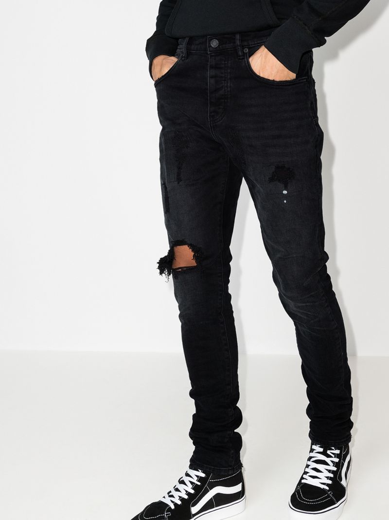 P002 Ripped Slim Jeans