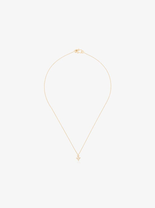 18k Yellow Gold Petite Paloma Diamond Necklace