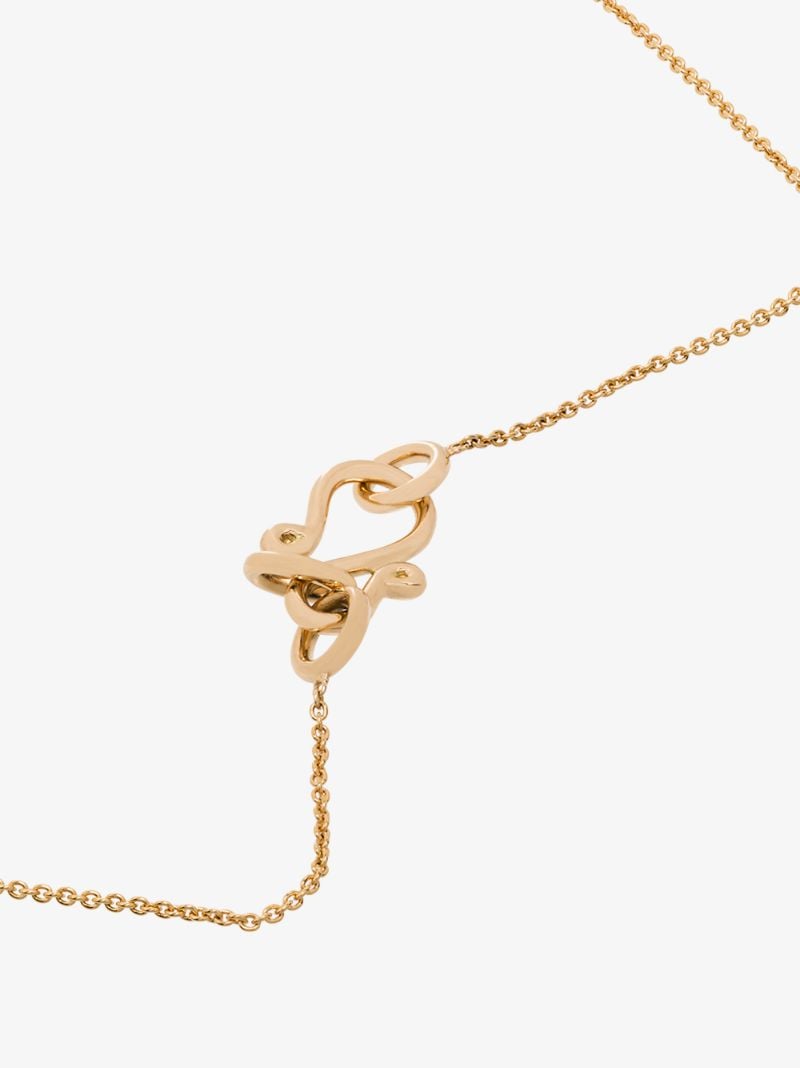 18k Yellow Gold Petite Paloma Diamond Necklace
