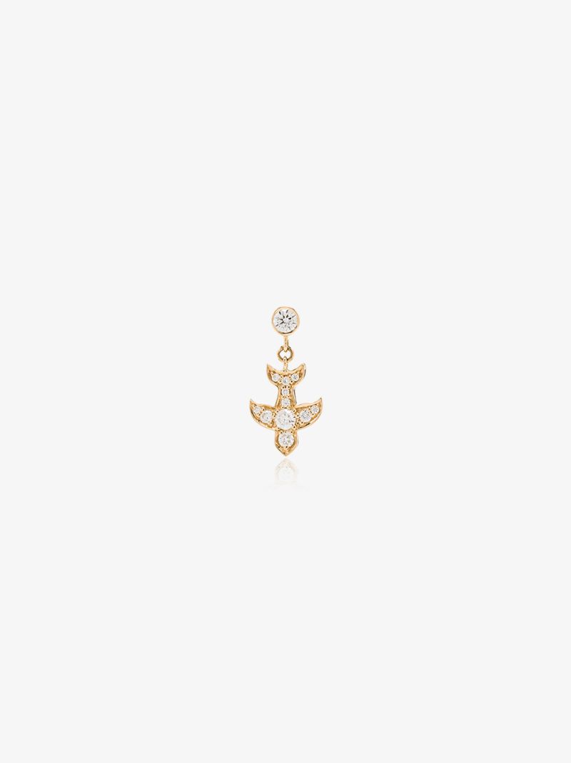 18k Yellow Gold Paloma Diamond Earring