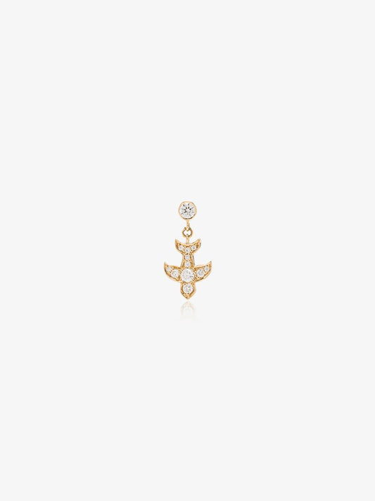 18k Yellow Gold Paloma Diamond Earring