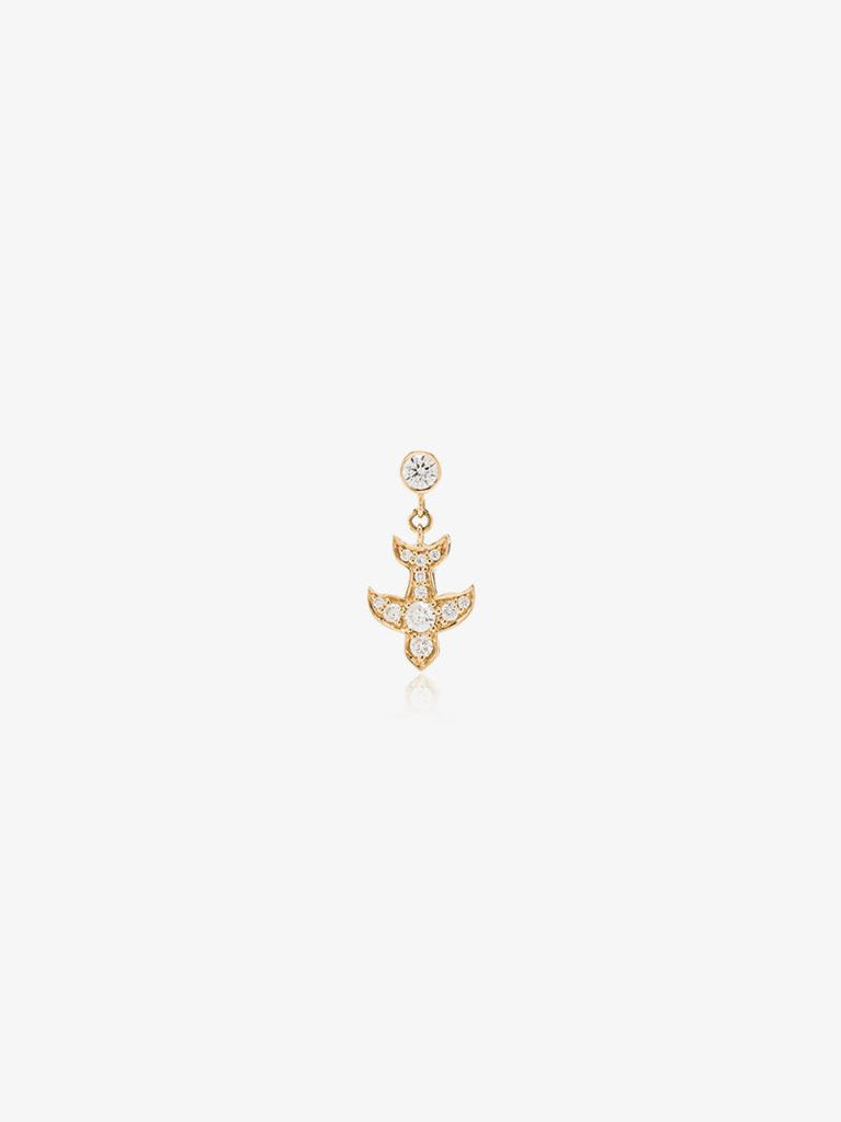 18k Yellow Gold Paloma Diamond Earring