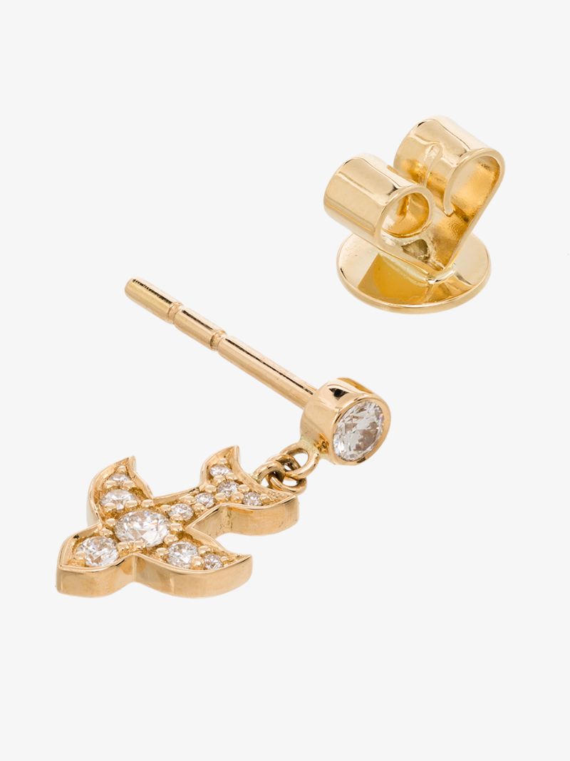 18k Yellow Gold Paloma Diamond Earring