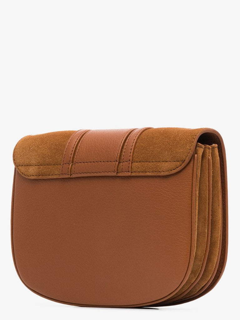 Brown Hana Leather Cross Body Bag