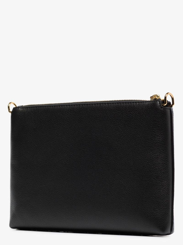 Black Kira Grained Leather Cross Body Bag