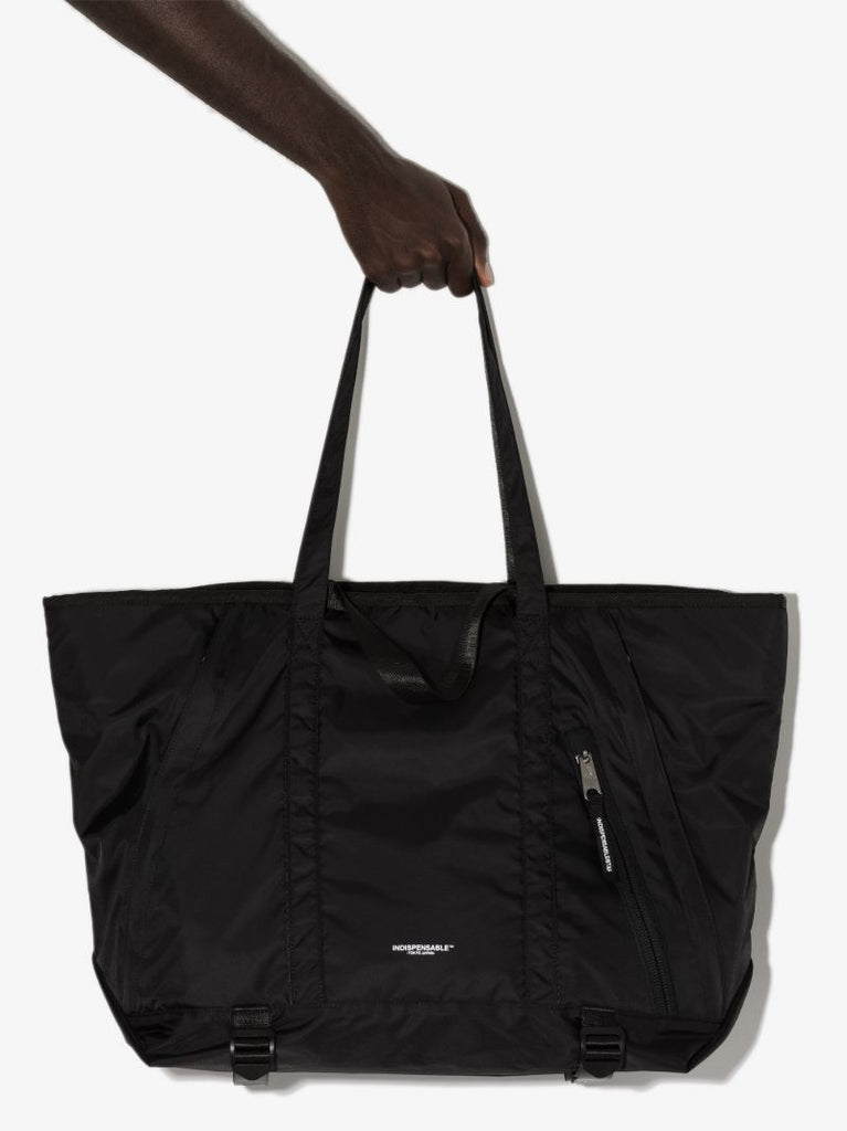 Black Econyl Shell Tote Bag