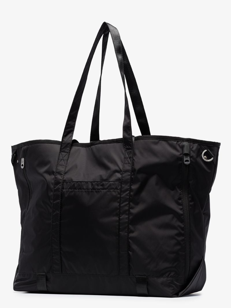 Black Econyl Shell Tote Bag