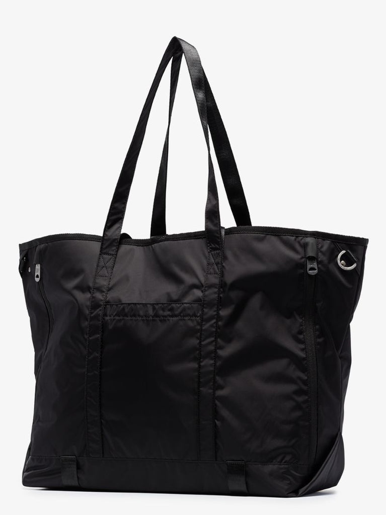 Black Econyl Shell Tote Bag