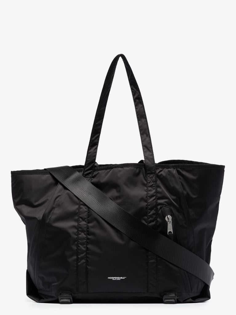 Black Econyl Shell Tote Bag
