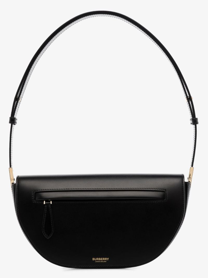 Black Olympia Leather Shoulder Bag