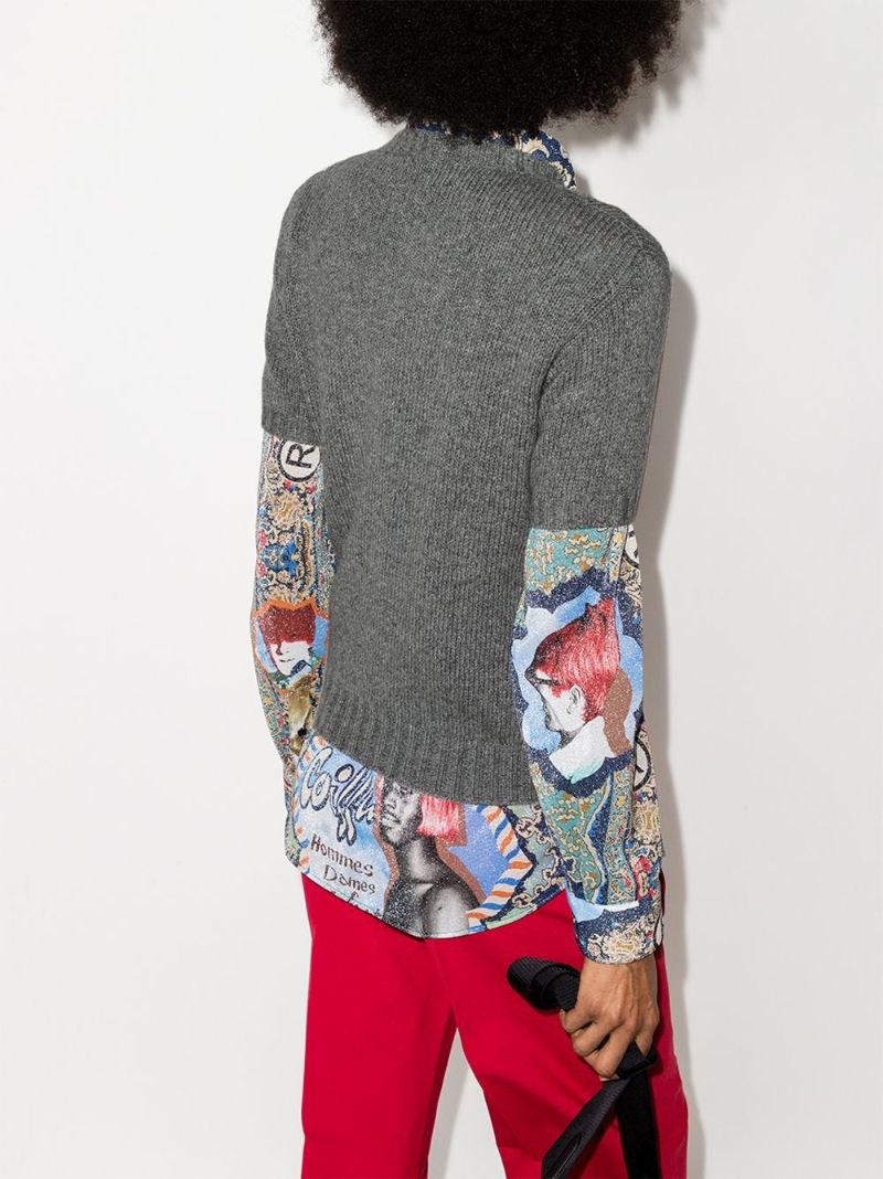Knitted Logo Patch Sweater