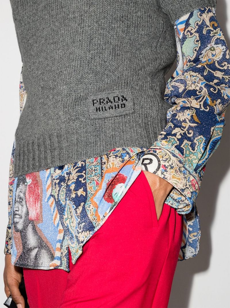 Knitted Logo Patch Sweater
