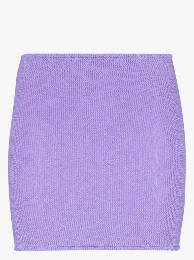 Purple Crinkle Mini Skirt