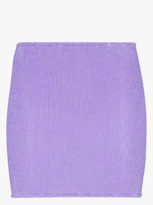 Purple Crinkle Mini Skirt