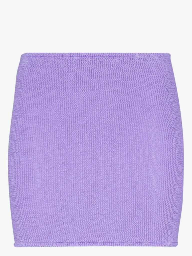 Purple Crinkle Mini Skirt