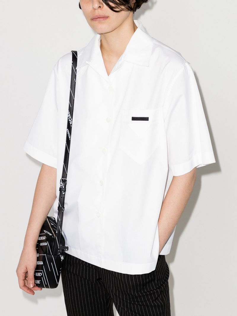 Panelled Bowling-style Shirt