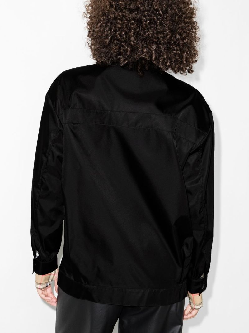 Logo Plaque Shirt Jacket