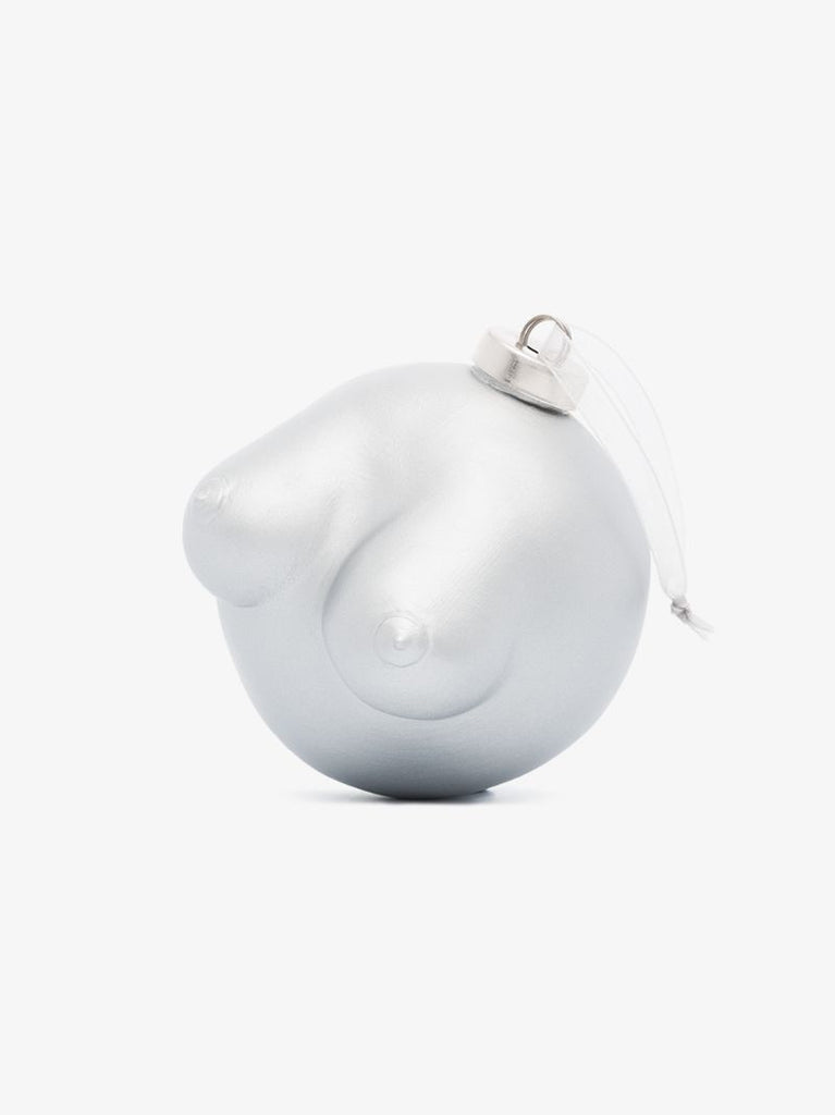 Silver Earthenware Bauble Set