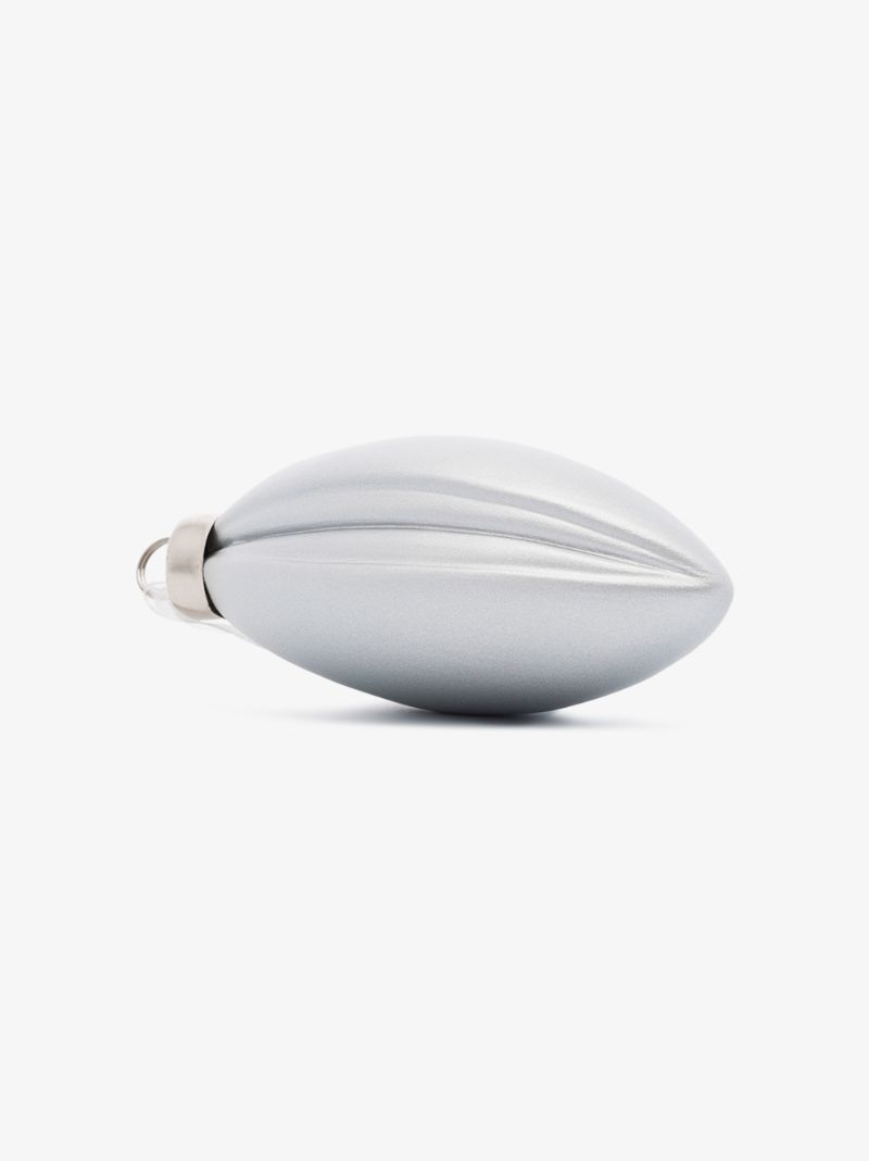Silver Earthenware Bauble Set