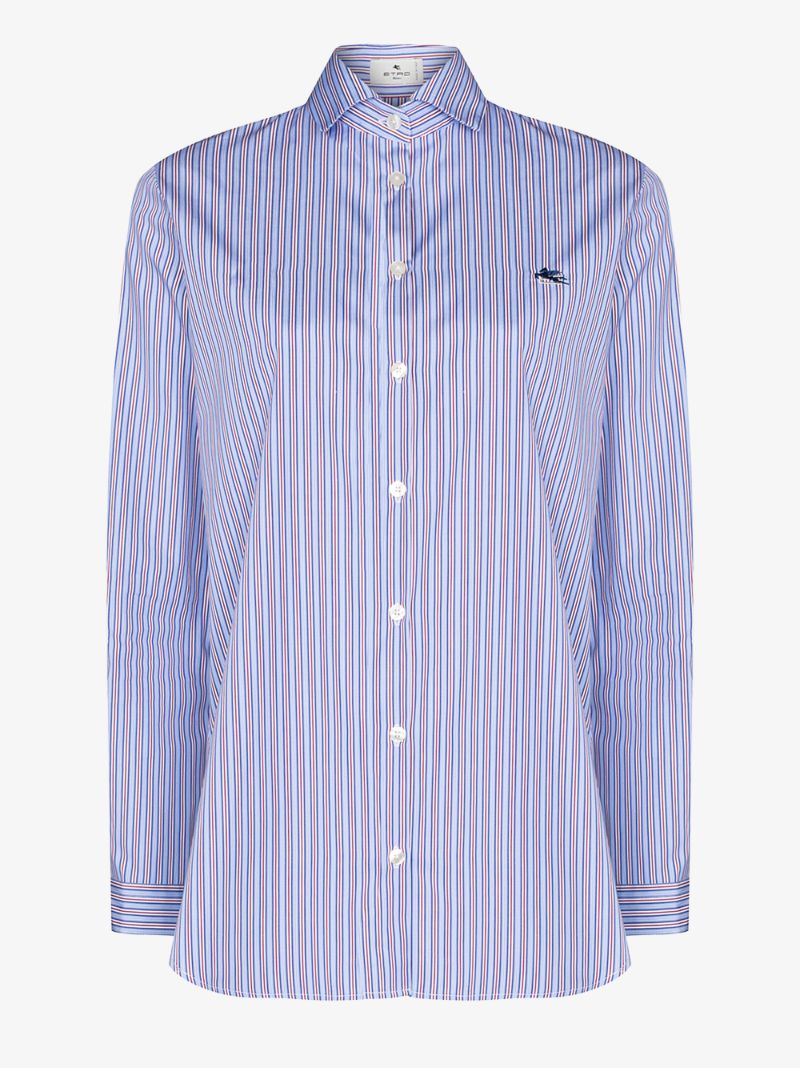 Striped Cotton Poplin Shirt