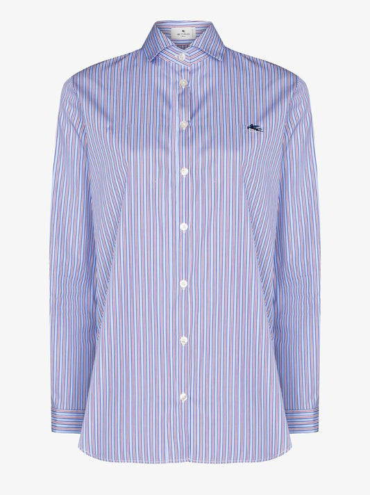 Striped Cotton Poplin Shirt