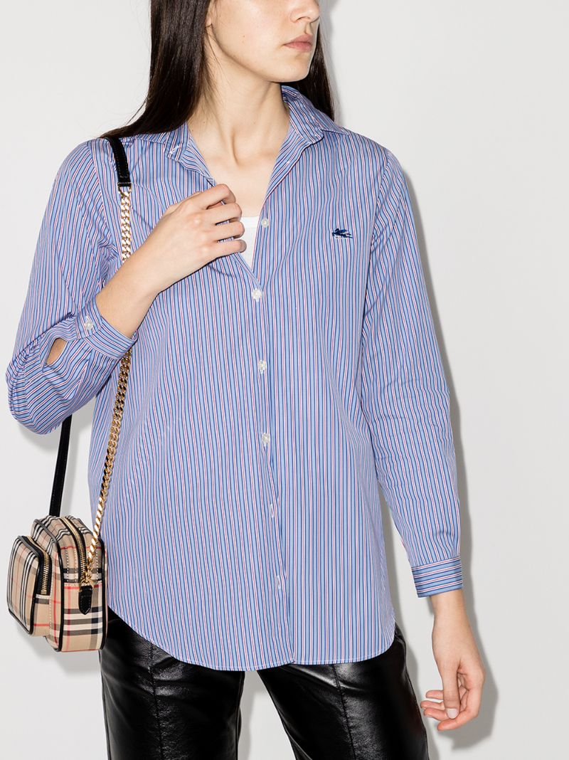 Striped Cotton Poplin Shirt