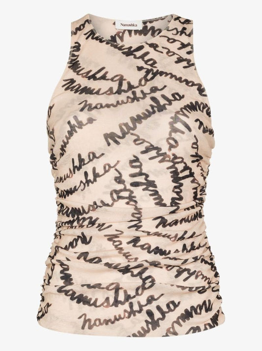 Fifi Scribble Logo Print Tank Top
