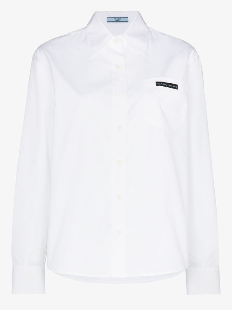 Logo Patch Buttoned Shirt