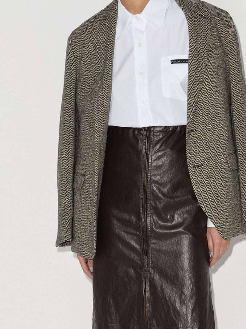 Logo Patch Buttoned Shirt
