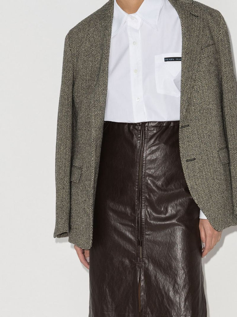 Logo Patch Buttoned Shirt