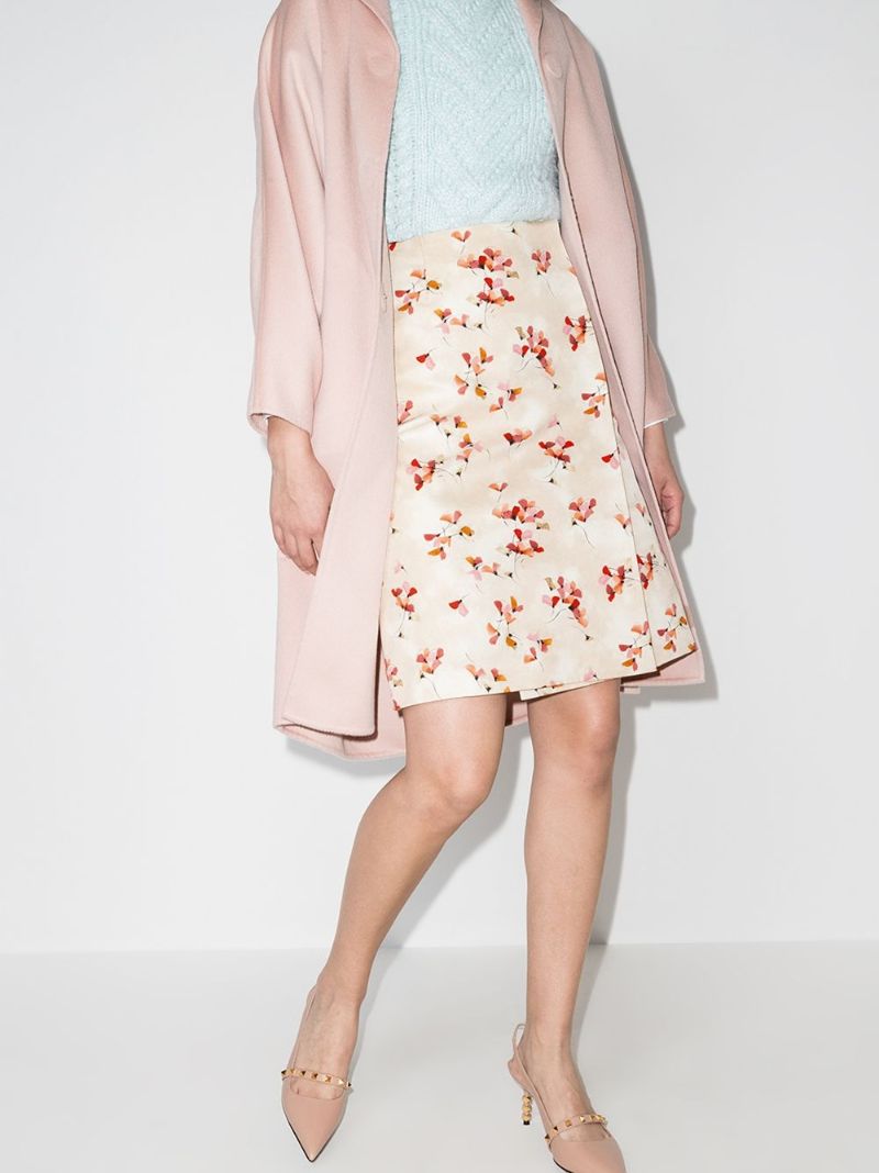 Radzimir Knee-length Floral Skirt