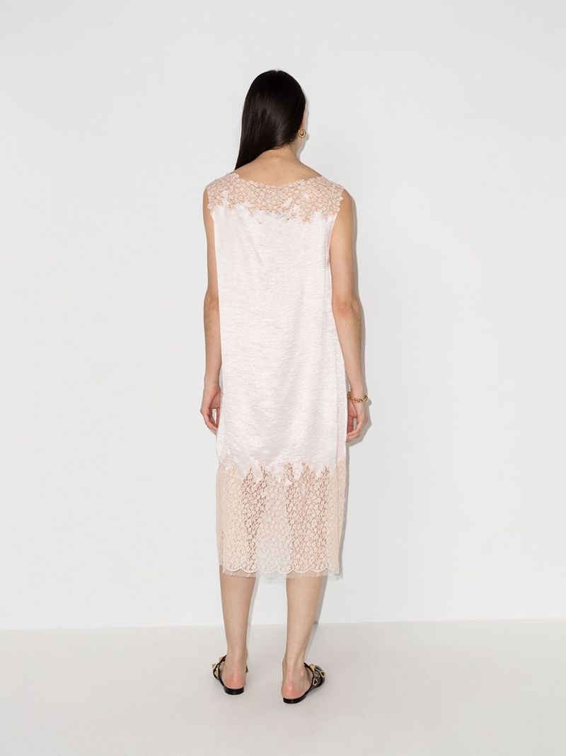Lace Panel Shift Dress