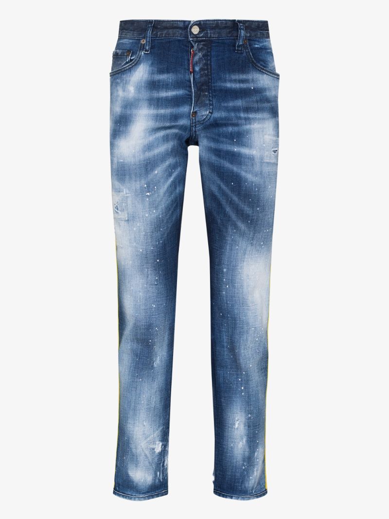 Skater Side Tape Slim Leg Jeans