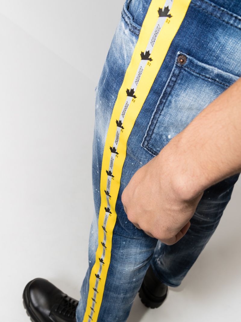 Skater Side Tape Slim Leg Jeans