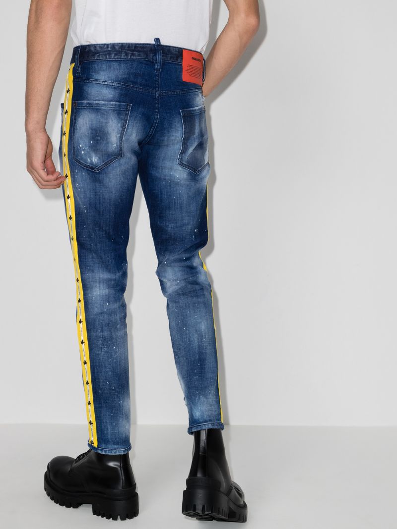 Skater Side Tape Slim Leg Jeans