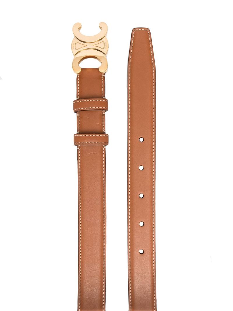 Brown Triomphe Leather Belt