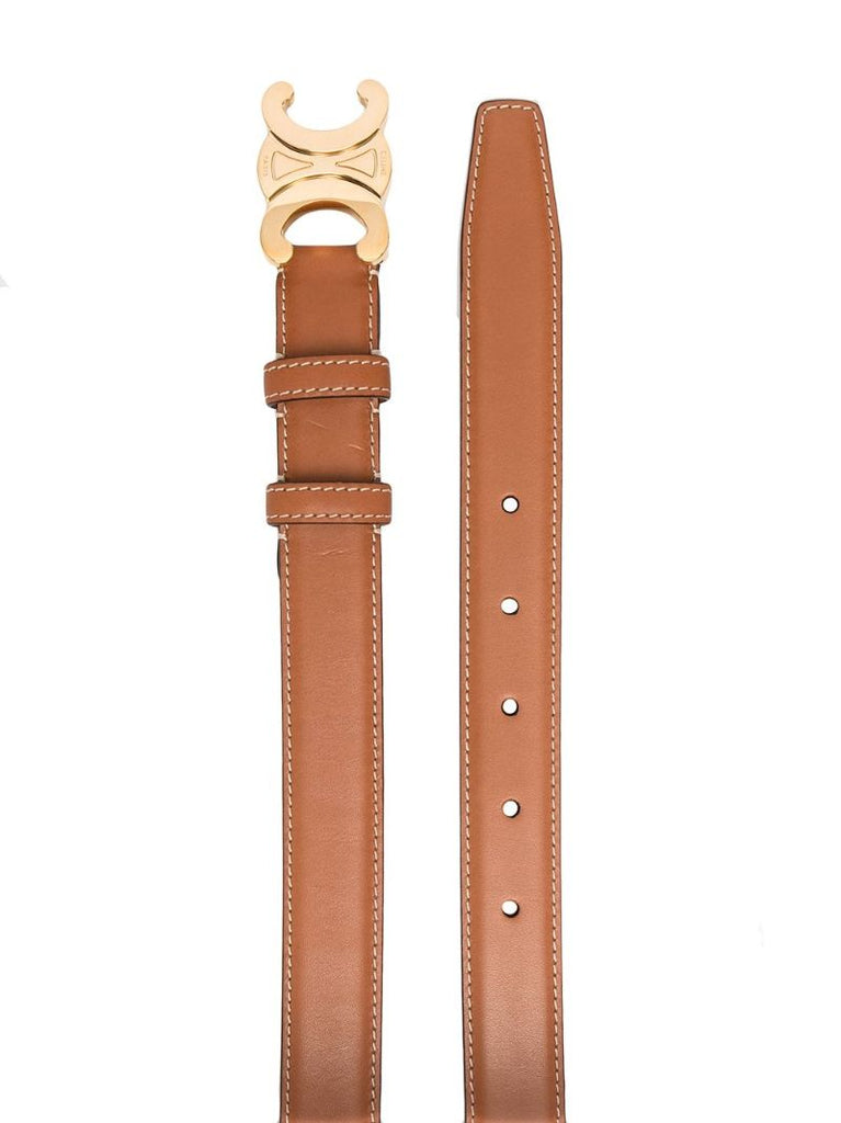 Brown Triomphe Leather Belt