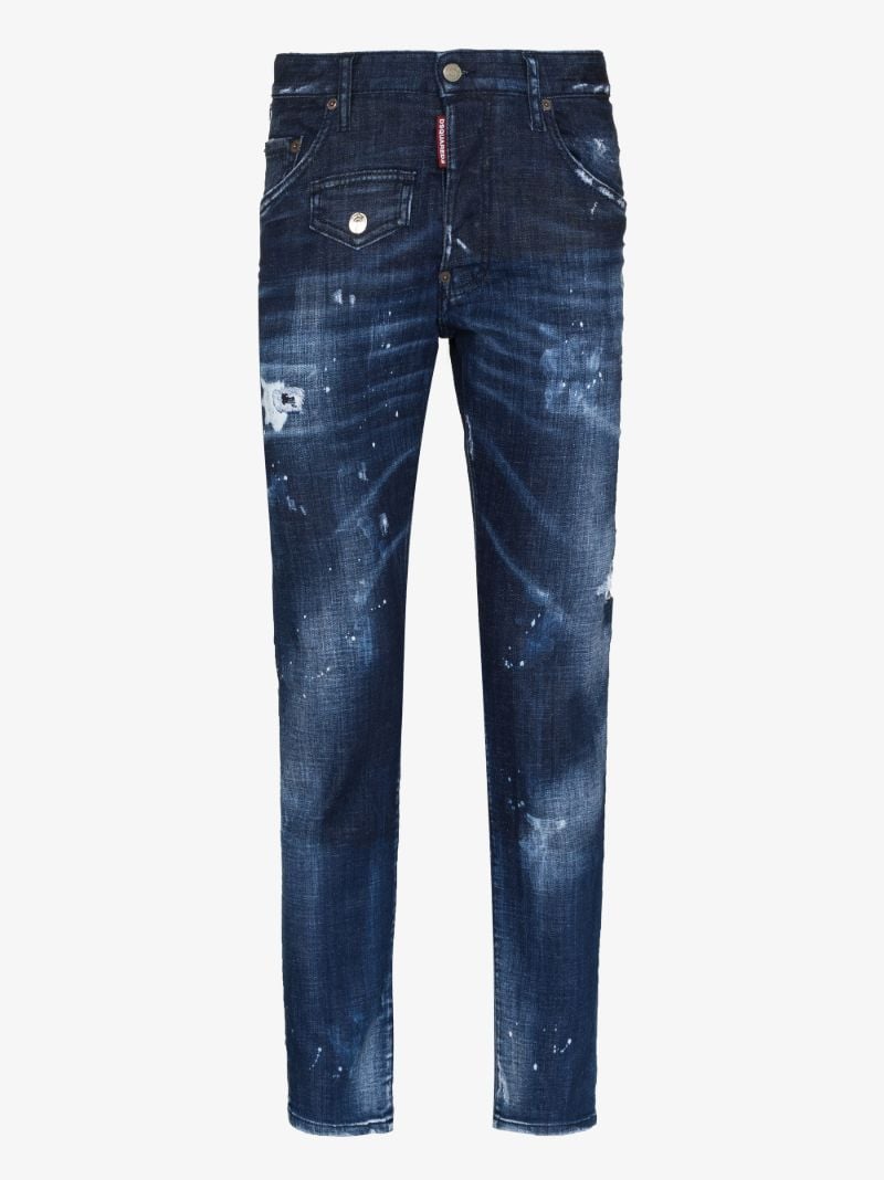 Skater Slim Fit Distressed Jeans